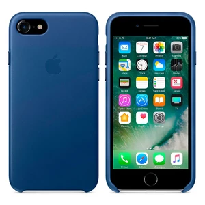 Шкіряний чохол Apple Leather Case Sapphire (MPT92) для iPhone SE 3 | SE 2 | 8 | 7 - Фото 2