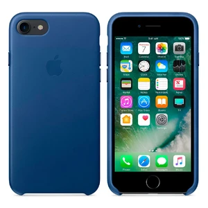 Шкіряний чохол Apple Leather Case Sapphire (MPT92) для iPhone SE 3 | SE 2 | 8 | 7 - Фото 3