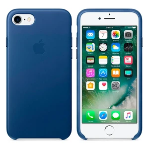 Шкіряний чохол Apple Leather Case Sapphire (MPT92) для iPhone SE 3 | SE 2 | 8 | 7 - Фото 4