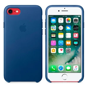 Шкіряний чохол Apple Leather Case Sapphire (MPT92) для iPhone SE 3 | SE 2 | 8 | 7 - Фото 7