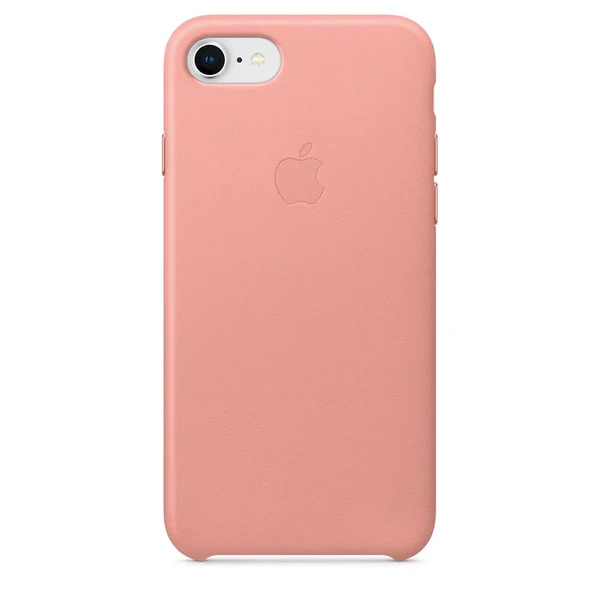 Кожаный чехол Apple Leather Case Soft Pink (MRG62) для iPhone SE 3 | SE 2 | 8 | 7 в Николаеве