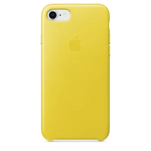 Кожаный чехол Apple Leather Case Spring Yellow (MRG72) для iPhone SE 3 | SE 2 | 8 | 7 MRG72 - Фото 1