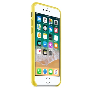 Кожаный чехол Apple Leather Case Spring Yellow (MRG72) для iPhone SE 3 | SE 2 | 8 | 7 - Фото 6