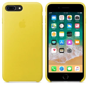 Шкіряний чохол Apple Leather Case Spring Yellow (MRGC2) для iPhone 8 Plus | 7 Plus - Фото 4