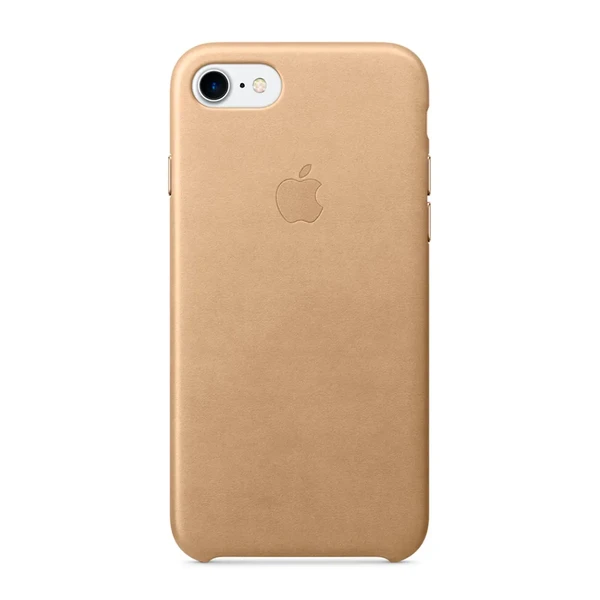 Кожаный чехол Apple Leather Case Tan (MMY72) для iPhone SE 3 | SE 2 | 8 | 7
