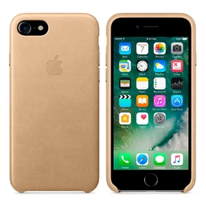 Кожаный чехол Apple Leather Case Tan (MMY72) для iPhone SE 3 | SE 2 | 8 | 7 - Фото 4