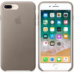 Кожаный чехол Apple Leather Case Taupe (MQHJ2) для iPhone 8 Plus | 7 Plus - Фото 2