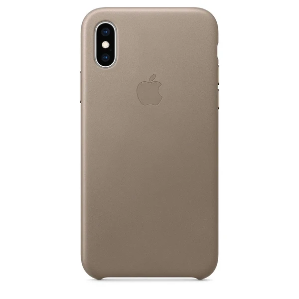 Шкіряний чохол Apple Leather Case Taupe (MRWL2) для iPhone XS у Миколаєві