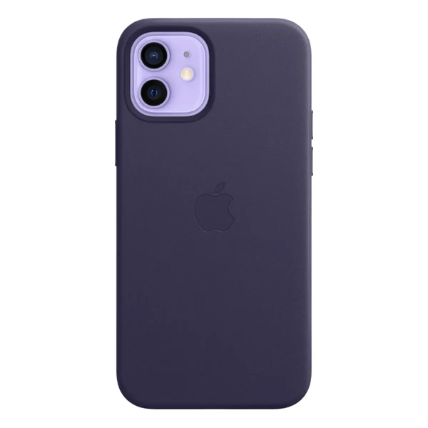 Шкіряний чохол Apple Leather Case with MagSafe Deep Violet (MJYR3) для iPhone 12 | 12 Pro в Кривому Розі