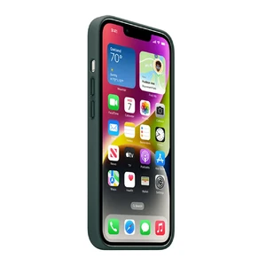 Шкіряний чохол Apple Leather Case для MagSafe Forest Green для iPhone 14 | 13 (MPP53) - Фото 3