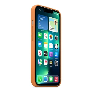 Шкіряний чохол Apple Leather Case with MagSafe Golden Brown (MM193) для iPhone 13 Pro - Фото 3