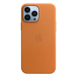 Кожаный чехол Apple Leather Case with MagSafe Golden Brown (MM1L3) для iPhone 13 Pro Max - Фото 3