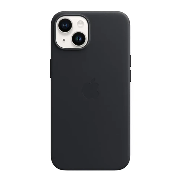 Шкіряний чохол Apple Leather Case with MagSafe Midnight для iPhone 14 | 13 (MPP43)