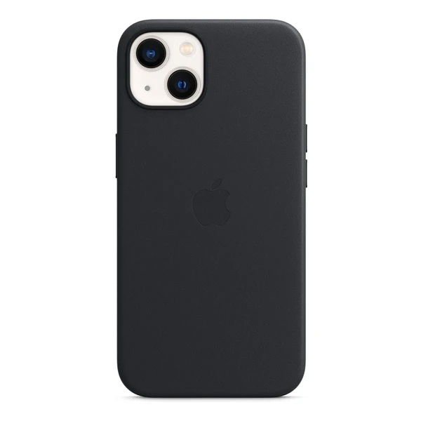 Шкіряний чохол Apple Leather Case with MagSafe Midnight (MM183) для iPhone 13