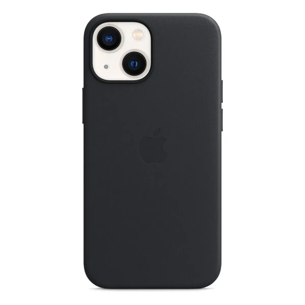 Шкіряний чохол Apple Leather Case with MagSafe Midnight (MM0M3) для iPhone 13 mini в Чернівцях
