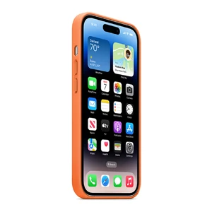Шкіряний чохол Apple Leather Case для MagSafe Orange для iPhone 14 Pro (MPPL3) - Фото 2