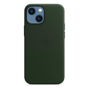 Кожаный чехол Apple Leather Case with MagSafe Sequoia Green (MM0J3) для iPhone 13 mini - Фото 2