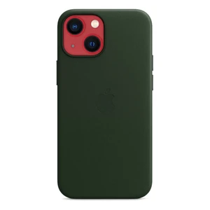 Кожаный чехол Apple Leather Case with MagSafe Sequoia Green (MM0J3) для iPhone 13 mini - Фото 3