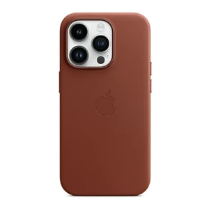 Кожаный чехол Apple Leather Case with MagSafe Umber для iPhone 14 Pro (MPPK3)
