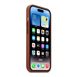 Кожаный чехол Apple Leather Case with MagSafe Umber для iPhone 14 Pro (MPPK3) - Фото 3