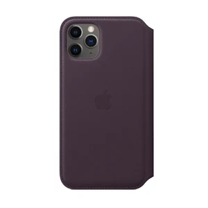 Кожаный чехол-книжка Apple Leather Folio Aubergine (MX072) для iPhone 11 Pro - Фото 2