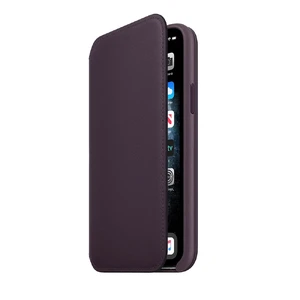 Кожаный чехол-книжка Apple Leather Folio Aubergine (MX072) для iPhone 11 Pro - Фото 3