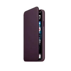 Шкіряний чохол-книжка Apple Leather Folio Aubergine (MX092) для iPhone 11 Pro Max - Фото 3