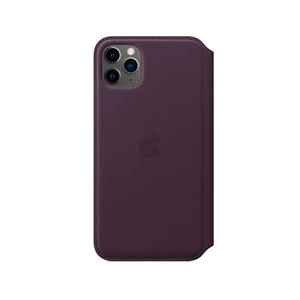 Шкіряний чохол-книжка Apple Leather Folio Aubergine (MX092) для iPhone 11 Pro Max - Фото 2