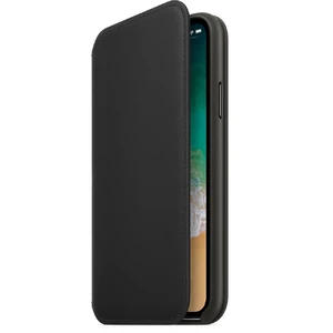 Чорний шкіряний чохол-книжка Apple Leather Folio Black (MQRV2) для iPhone X | XS - Фото 4