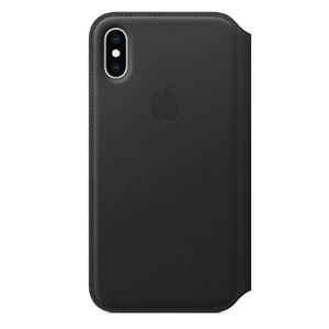 Шкіряний чохол-книжка Apple Leather Folio Black (MRWW2) для iPhone XS | X MRWW2 - Фото 1