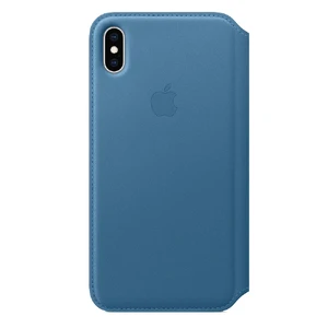 Шкіряний чохол-книжка Apple Leather Folio Cape Cod Blue (MRX52) для iPhone XS Max MRX52 - Фото 1
