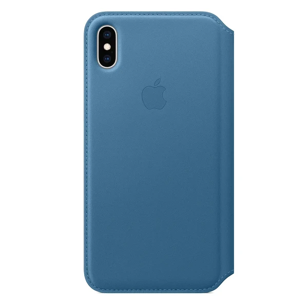 Шкіряний чохол-книжка Apple Leather Folio Cape Cod Blue (MRX52) для iPhone XS Max