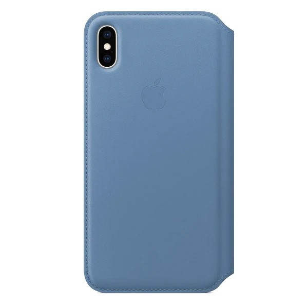 Шкіряний чохол-книжка Apple Leather Folio Cornflower (MVFT2) для iPhone XS Max