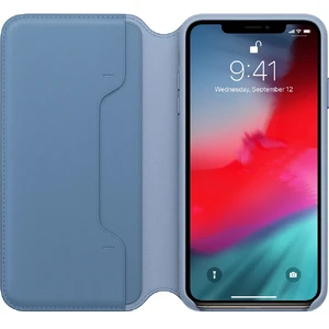 Шкіряний чохол-книжка Apple Leather Folio Cornflower (MVFT2) для iPhone XS Max - Фото 4