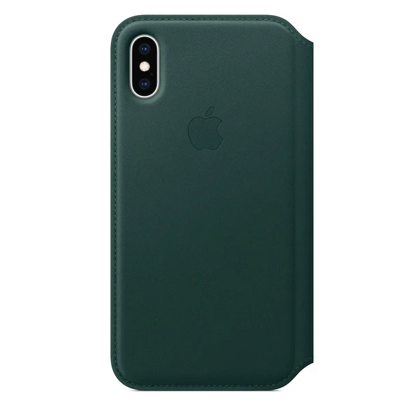 Шкіряний чохол-книжка Apple Leather Folio Forest Green (MRWY2) для iPhone XS | X
