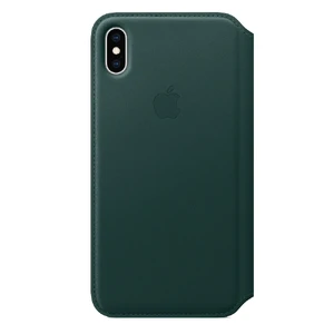 Кожаный чехол-книжка Apple Leather Folio Forest Green (MRX42) для iPhone XS Max MRX42 - Фото 1