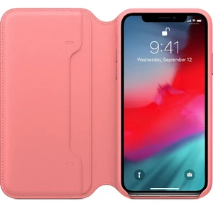Шкіряний чохол-книжка Apple Leather Folio Peony Pink (MRX12) для iPhone XS | X - Фото 3