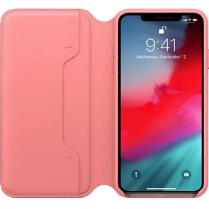 Кожаный чехол-книжка Apple Leather Folio Peony Pink (MRX62) для iPhone XS Max - Фото 2