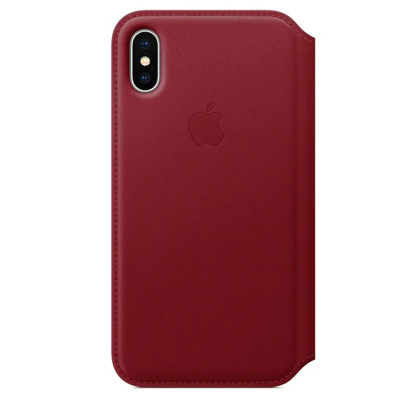 Шкіряний чохол-книжка Apple Leather Folio (PRODUCT) RED (MRQD2) для iPhone X | XS