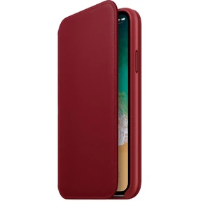 Шкіряний чохол-книжка Apple Leather Folio (PRODUCT) RED (MRQD2) для iPhone X | XS - Фото 3