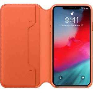 Кожаный чехол-книжка Apple Leather Folio Sunset (MVFU2) для iPhone XS Max - Фото 3
