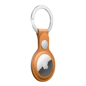 Шкіряний брелок з кільцем Apple Leather Key Ring Golden Brown (MMFA3) для AirTag - Фото 3