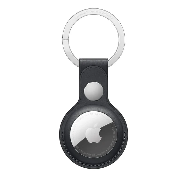 Шкіряний брелок з кільцем Apple Leather Key Ring Midnight (MMF93) для AirTag у Вінниці
