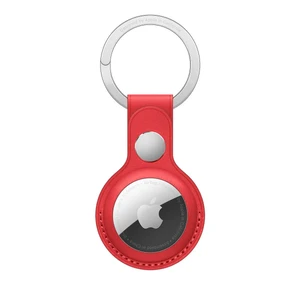 Кожаный брелок с кольцом Apple Leather Key Ring Red (MK103) для AirTag