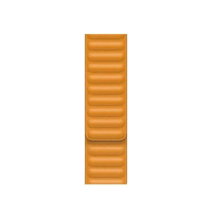 Шкіряний ремінець Apple Leather Link California Poppy для Apple Watch 44mm (M | L) Series SE | 6 | 5 | 4 (MY9Q2) - Фото 2