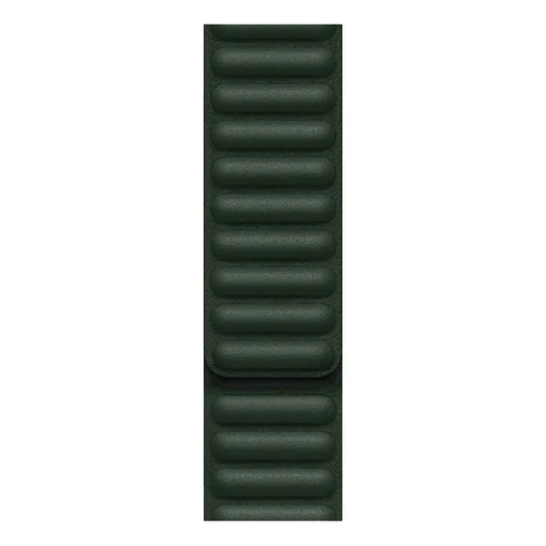 Кожаный ремешок Apple Leather Link Sequoia Green (ML803) для Apple Watch Ultra 49mm | 45mm | 44mm | 42mm (M | L) Series