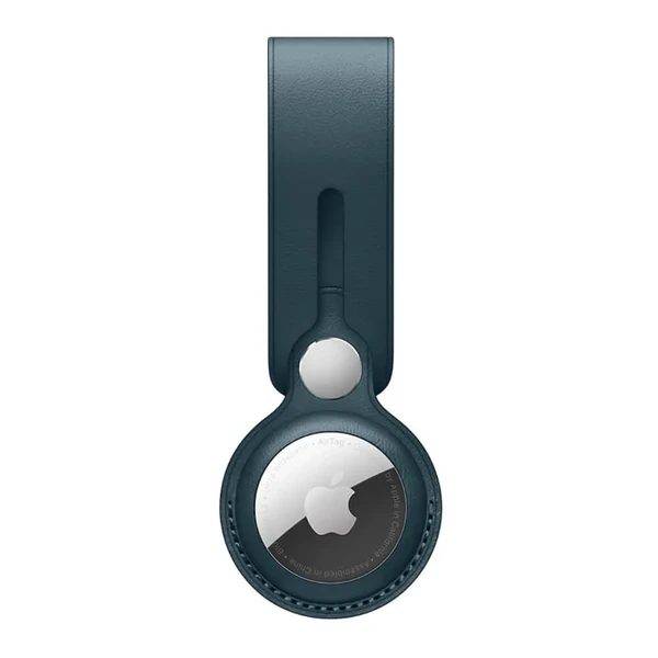 Кожаный брелок-петля Apple Leather Loop Baltic Blue (MM043) для AirTag