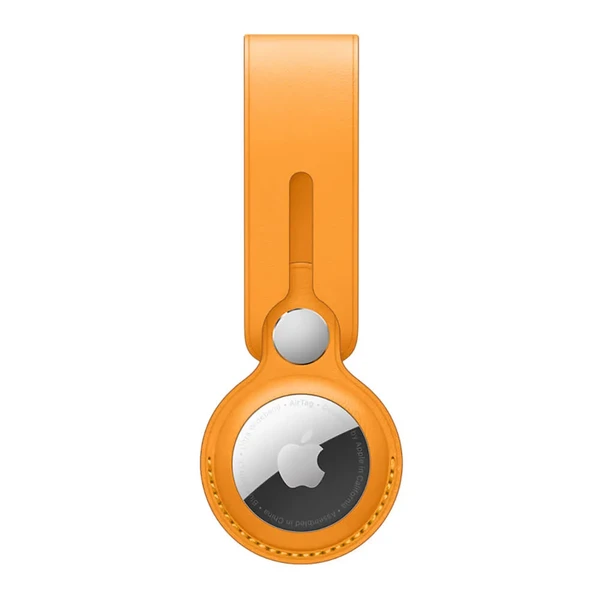 Кожаный брелок-петля Apple Leather Loop California Poppy (MM023) для AirTag
