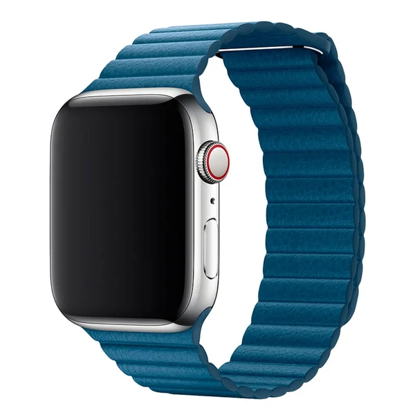 Ремешок Apple  Leather Loop Cape Cod Blue Medium (MTH92) для Apple Watch Ultra 49mm | 45mm | 44mm | 42mm
