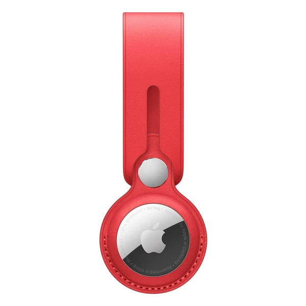 Кожаный брелок-петля Apple Leather Loop Red (MK0V3) для AirTag в Броварах
